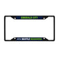 Seattle Seahawks License Black Trinity Plate Frame