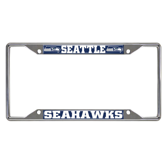 NFL - Seattle Seahawks Chrome License Plate Frame