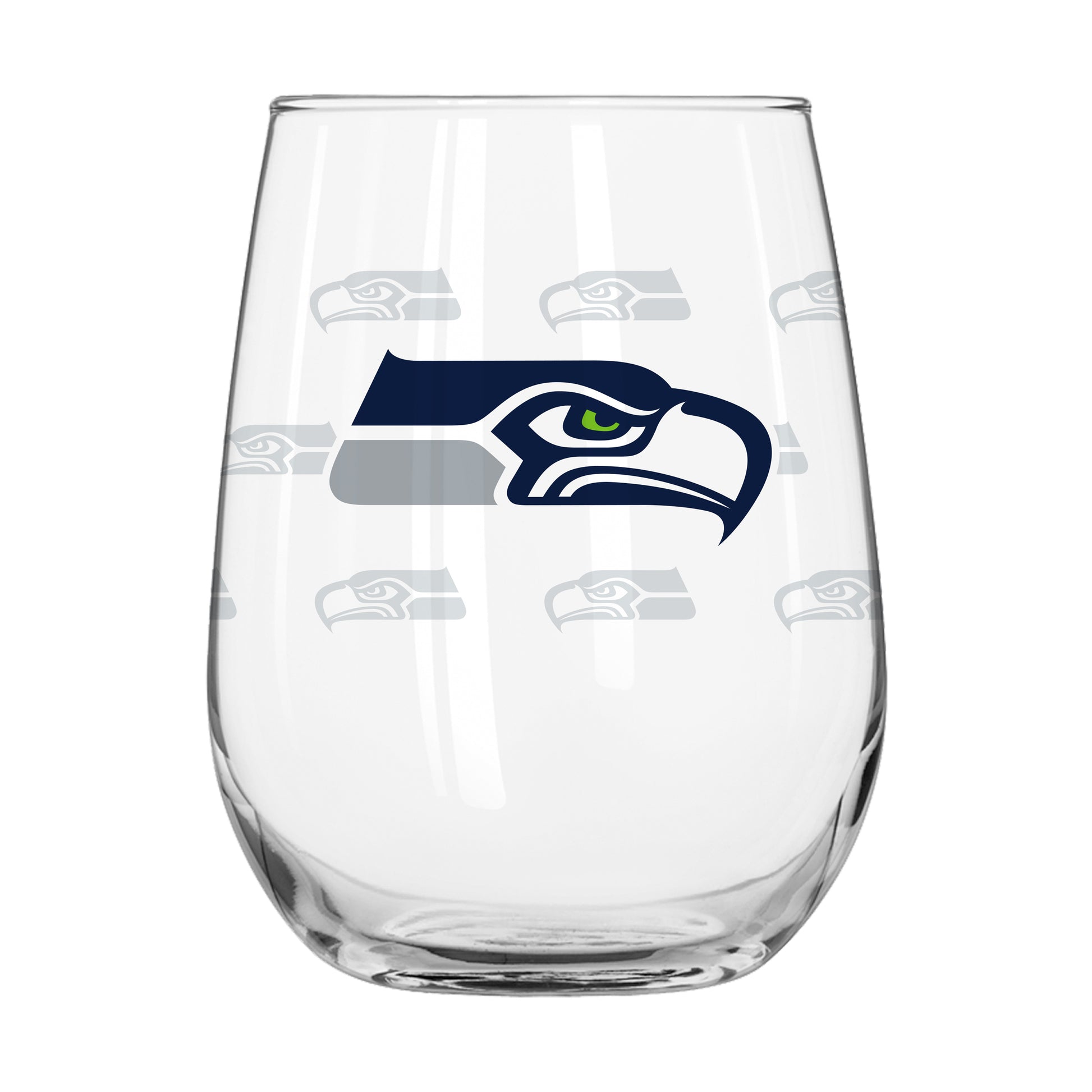 Seattle Seahawks 16oz Satin Etch Curved Beverage Glass