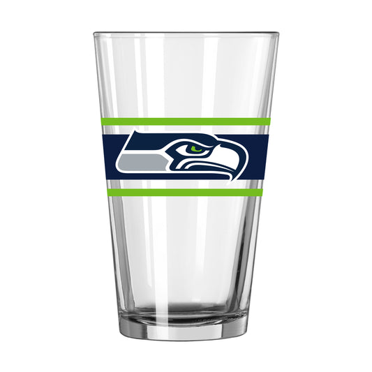 Seattle Seahawks 16oz Stripe Pint Glass