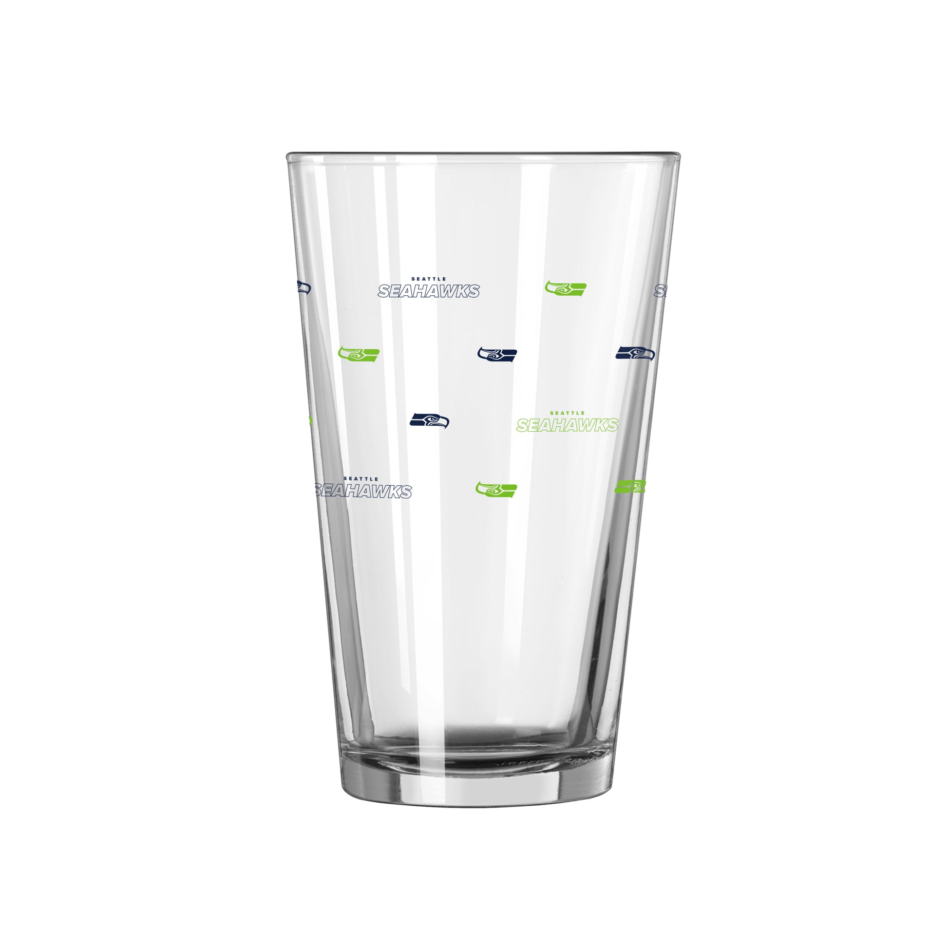 Seattle Seahawks 16oz Step And Repeat Pint Glass