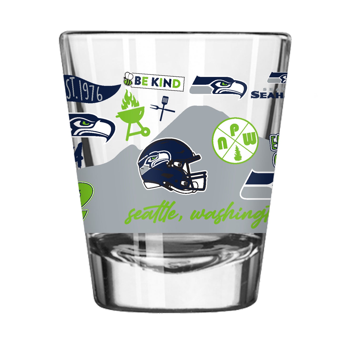 Seattle Seahawks 2oz Native Shot Glass