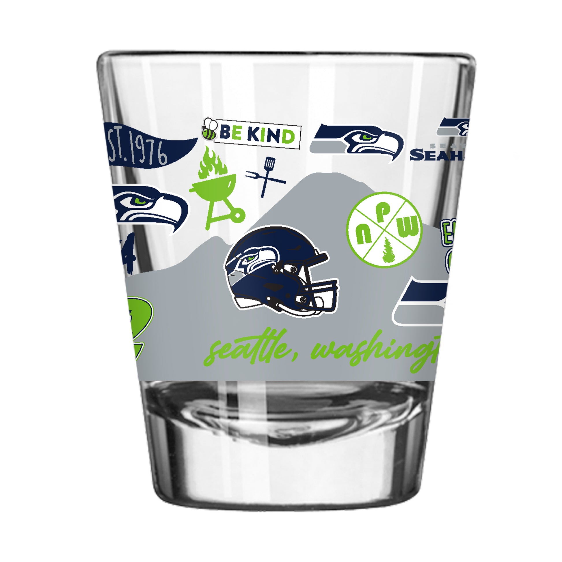 Seattle Seahawks 2oz Native Shot Glass