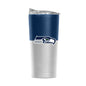 Seahawks 20oz Colorblock White Powder Coat Tumbler