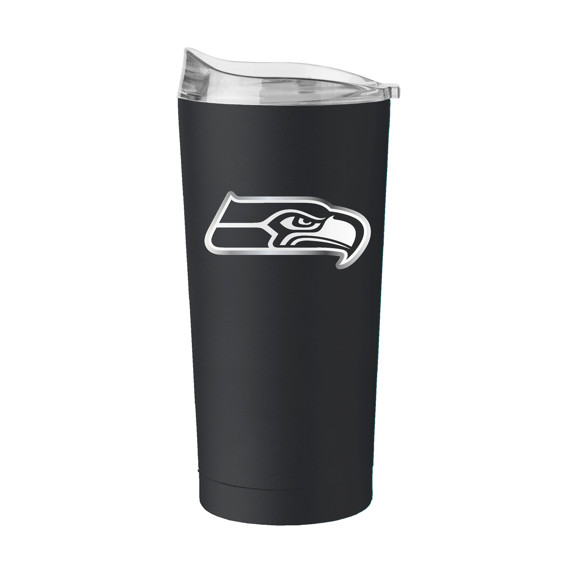 Seattle Seahawks 20oz Silver Foil Powder Coat Tumbler