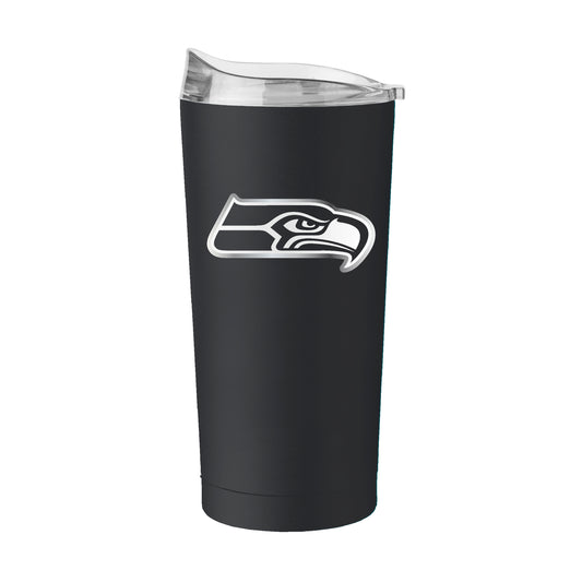 Seattle Seahawks 20oz Silver Foil Powder Coat Tumbler