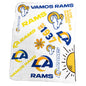 LA Rams Classic Native Fleece Throw
