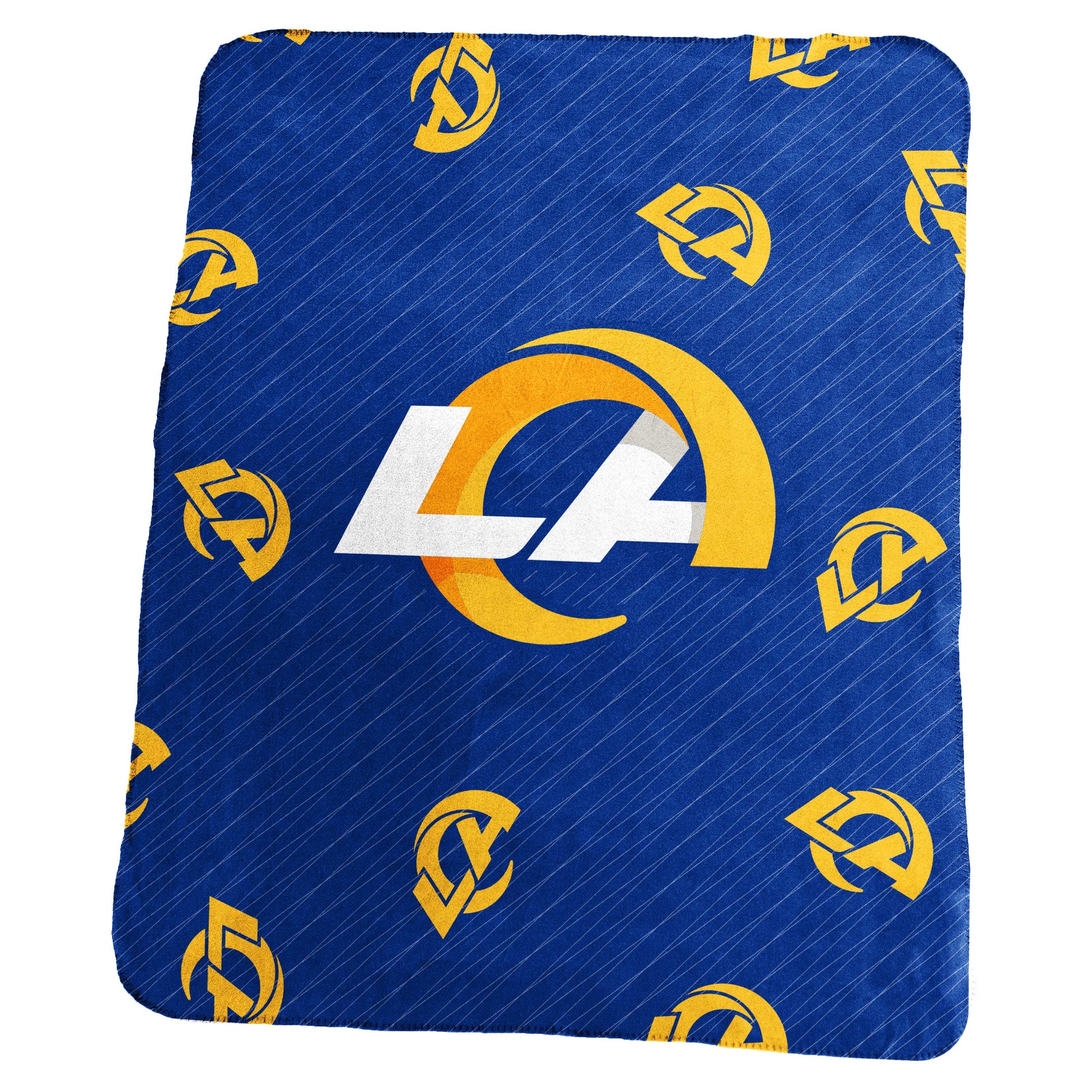 LA Rams Repeating Classic Fleece Throw