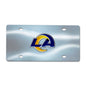 LA Rams Diecast Chrome License Plate