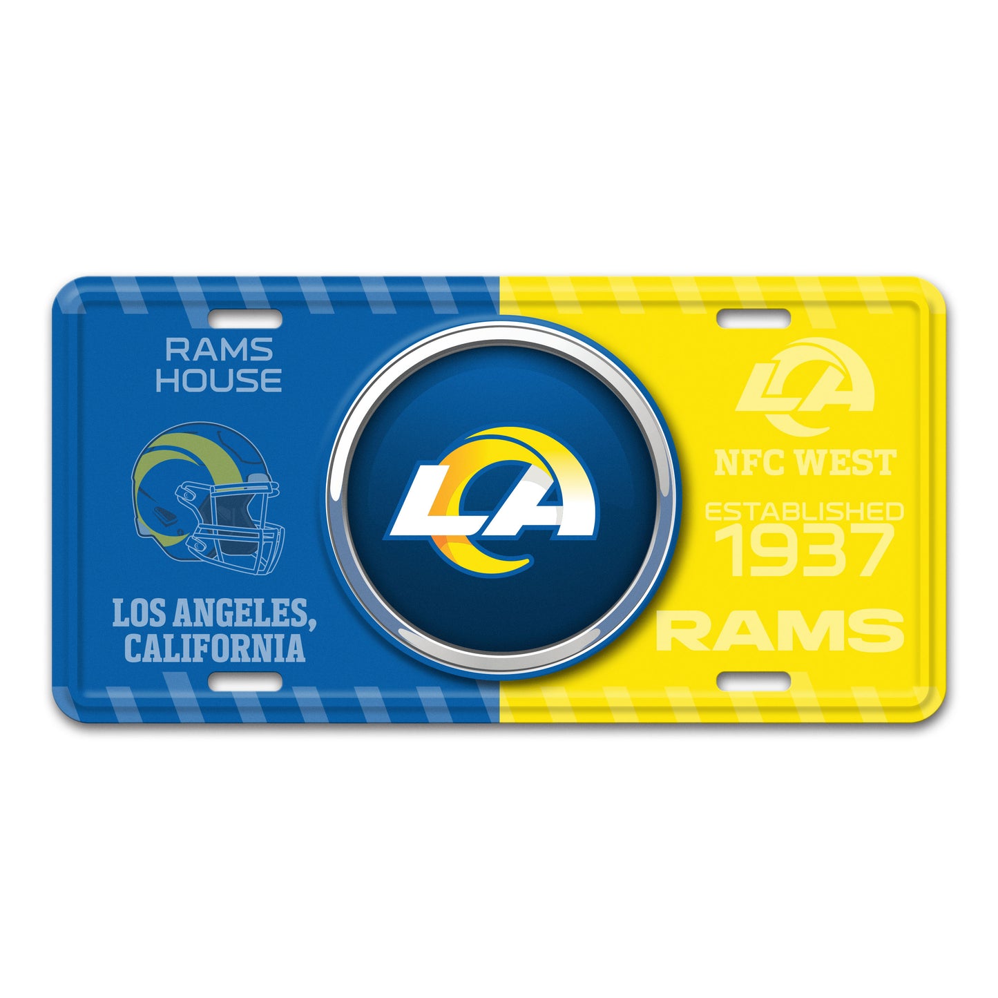 NFL - Los Angeles Rams Embossed Metal License Plate