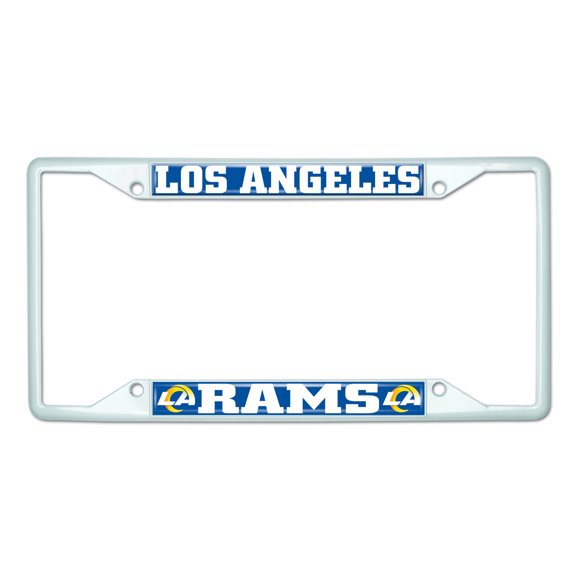 NFL - Los Angeles Rams-White License Plate Frame