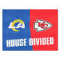 NFL House Divided Mat - Rams / Chiefs