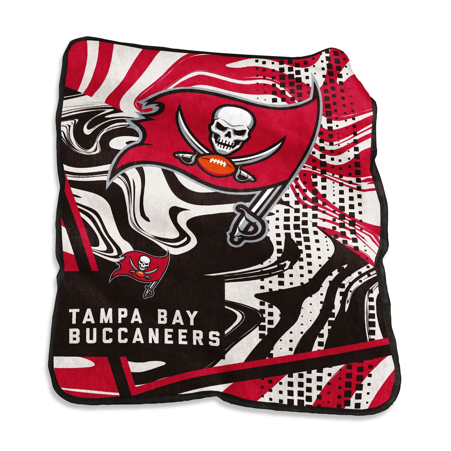 Tampa Bay Buccaneers Swirl Raschel Throw