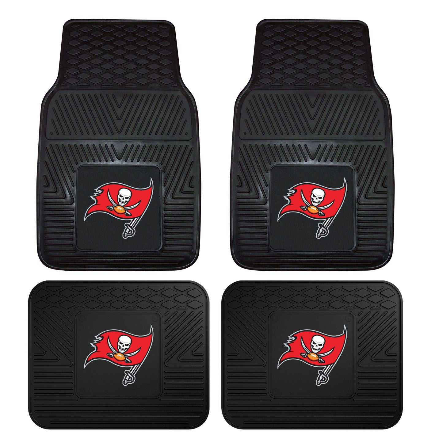 NFL - Tampa Bay Buccaneers 4-pc Vinyl Car Mat Set
