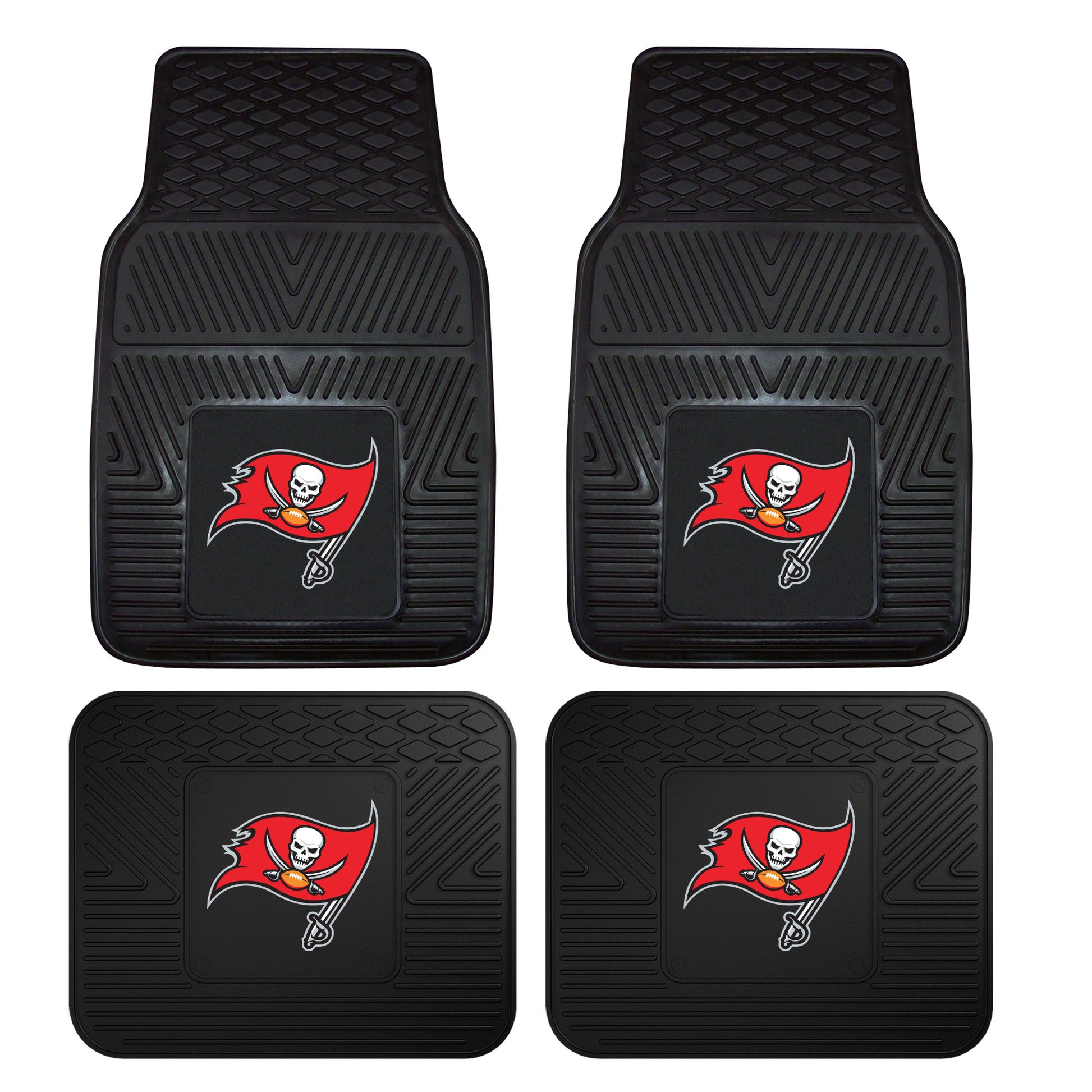 NFL - Tampa Bay Buccaneers 4-pc Vinyl Car Mat Set