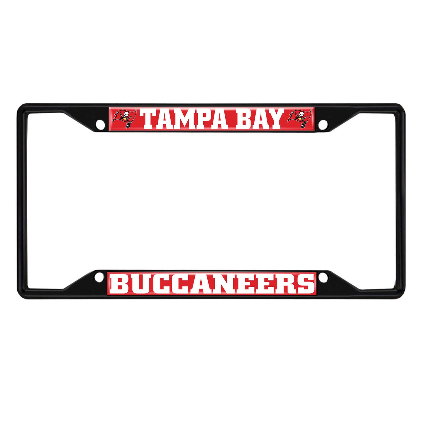 NFL - Tampa Bay Buccaneers Black License Plate Frame