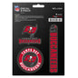Tampa Bay Buccaneers Decal Stickers 3 Pack