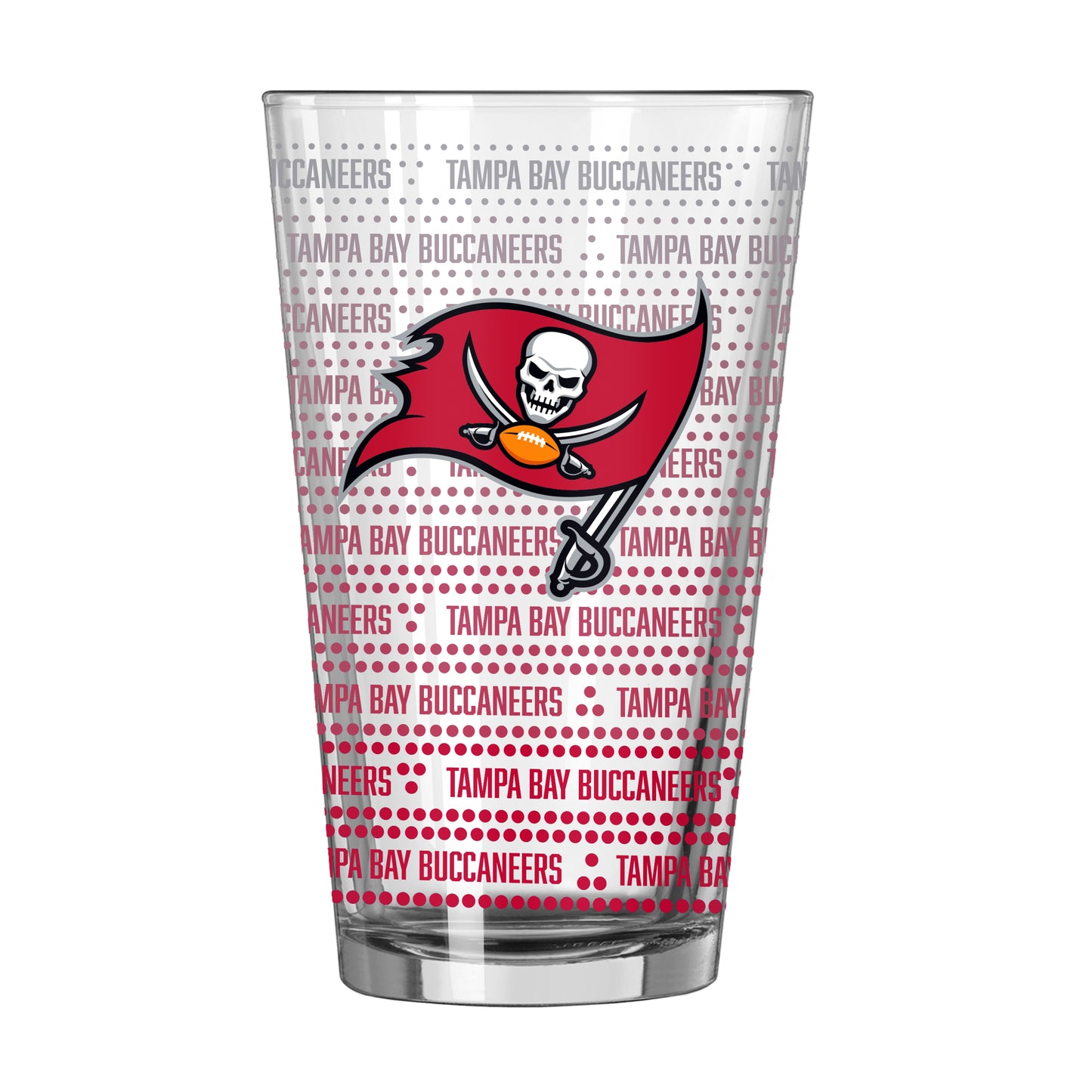 Tampa Bay Buccaneers 16oz Chant Fade Pint Glass