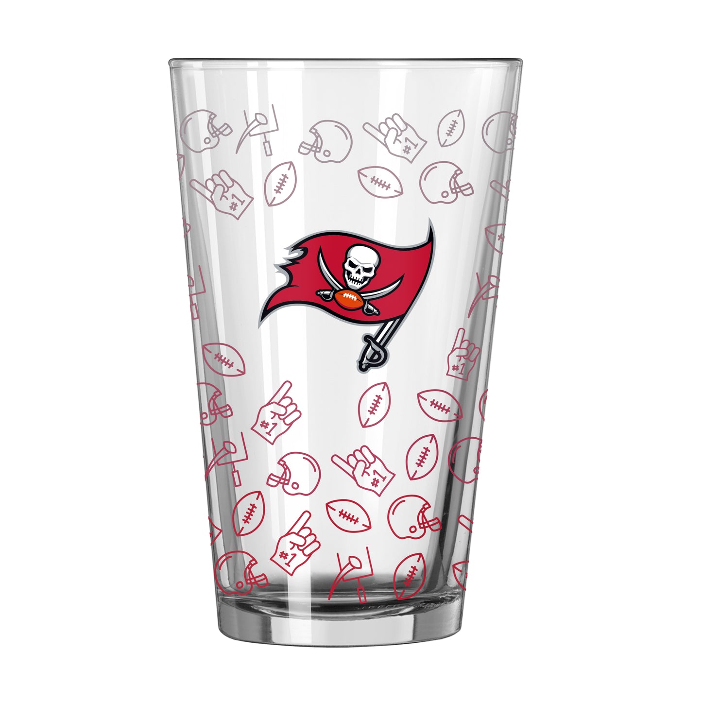 Tampa Bay Buccaneers 16oz Ombre Playmaker Pint Glass