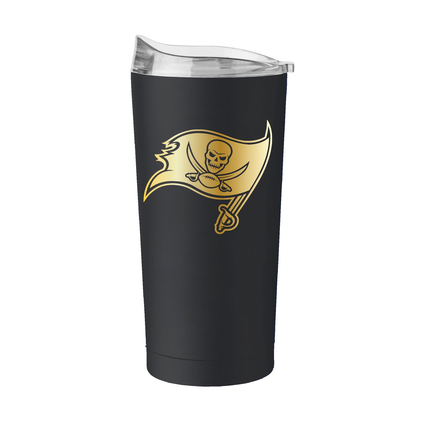 Tampa Bay Buccaneers Black 20oz Foil Powder Coat Tumbler