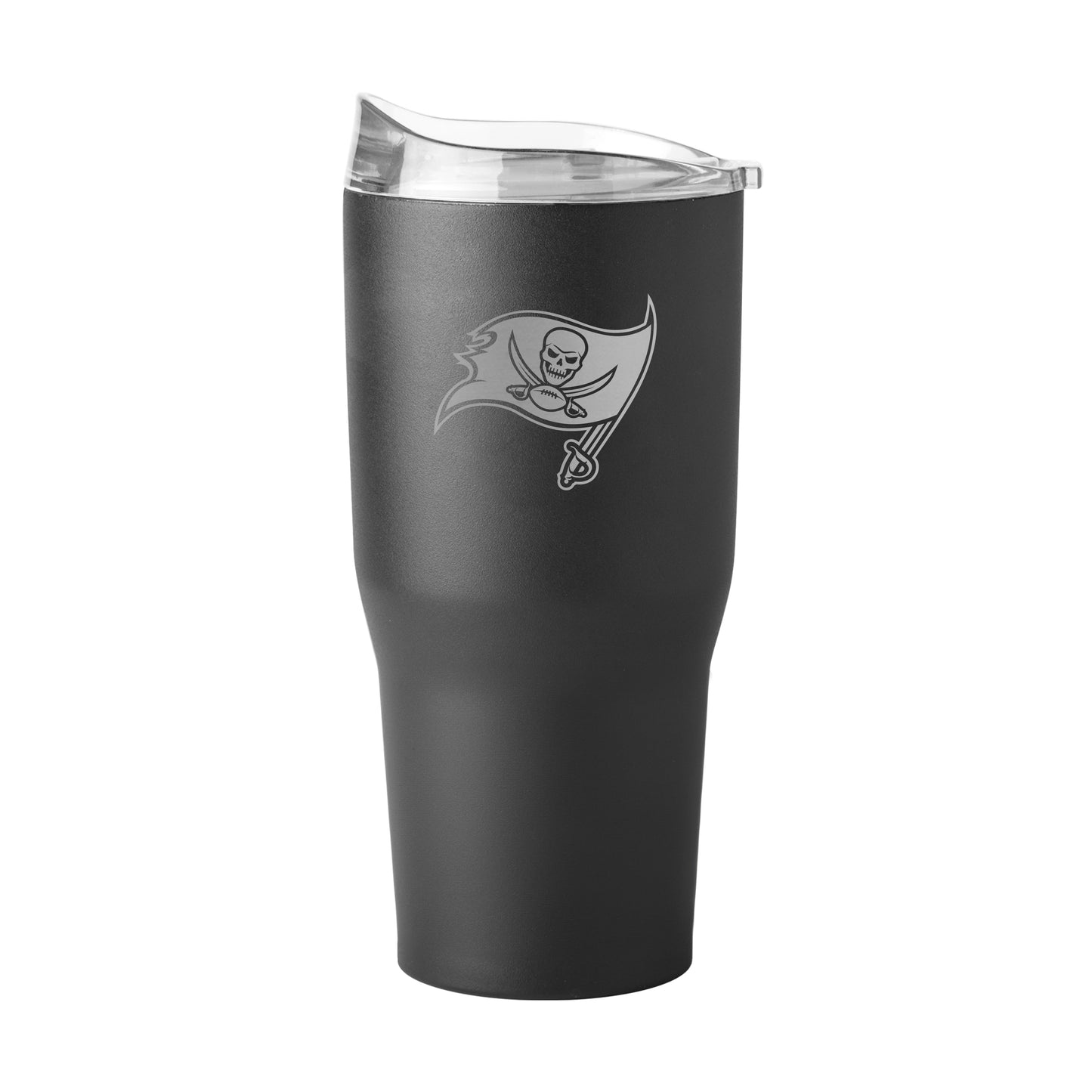 Tampa Bay Buccaneers 30oz Etch Black Powder Coat Tumbler