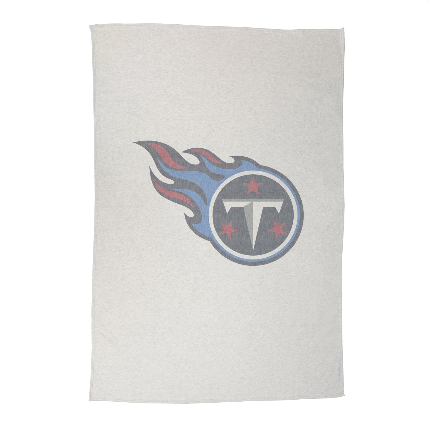 Tennessee Titans Oversized Logo Sublimated Sweatshirt Blanket