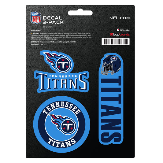 Tennessee Titans Decal Stickers 3 Pack