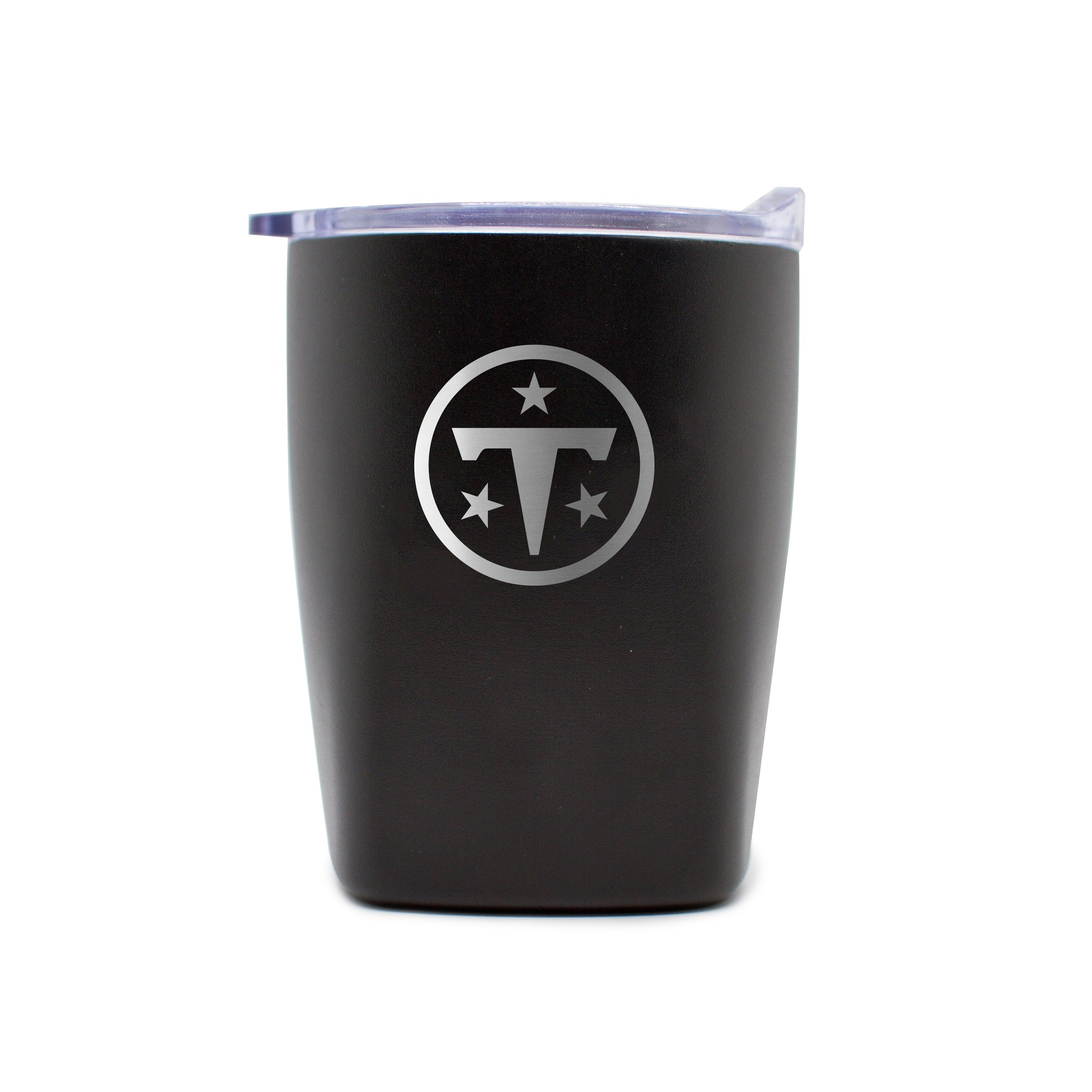 Tennessee Titans 10oz Etch Black Powder Coat Rocks Tumbler