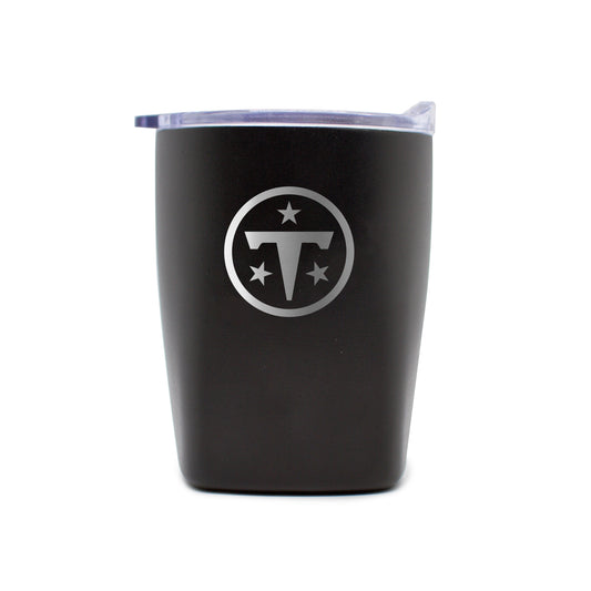 Tennessee Titans 10oz Etch Black Powder Coat Rocks Tumbler