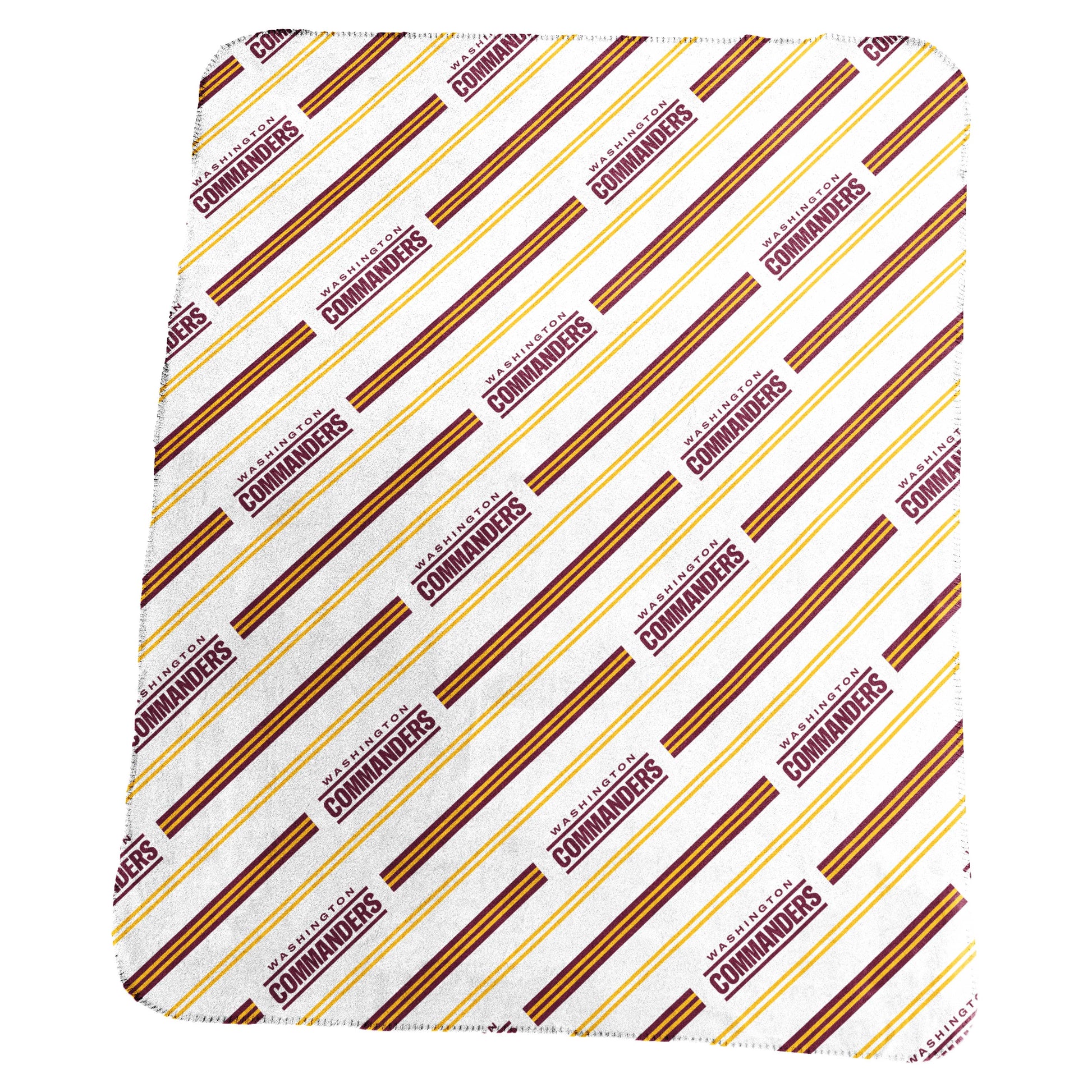 Washington Commanders Classic Vertical Stripe Fleece Throw