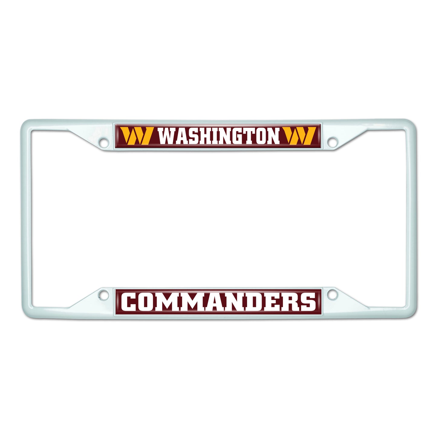 NFL - Washington Commanders-White License Plate Frame