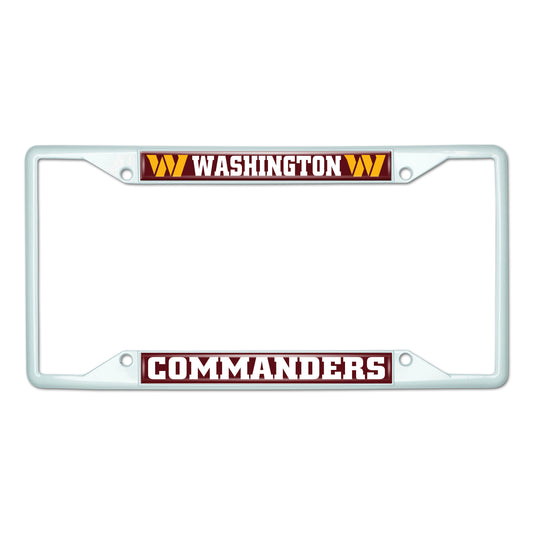 NFL - Washington Commanders-White License Plate Frame
