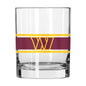 Washington Commanders 14oz Stripe Rocks Glass