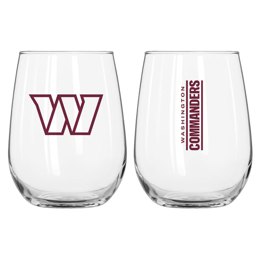 Washington Commanders 16oz Gameday Curved Beverage Glass