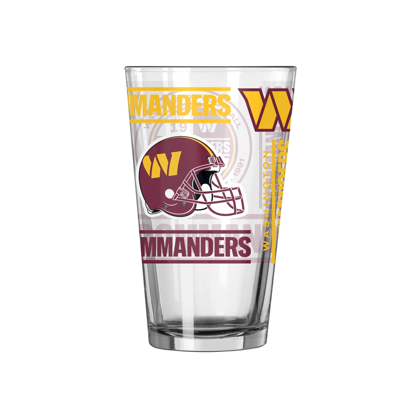 Washington Commanders 16oz Alternate Spirit Pint Glass