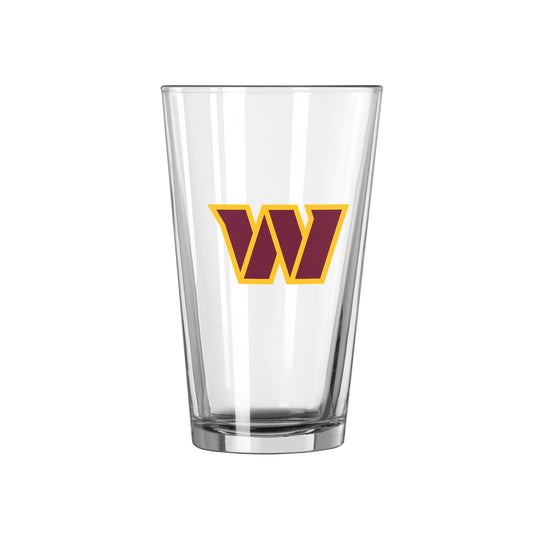 Washington Commanders 16oz Logo Pint Glass