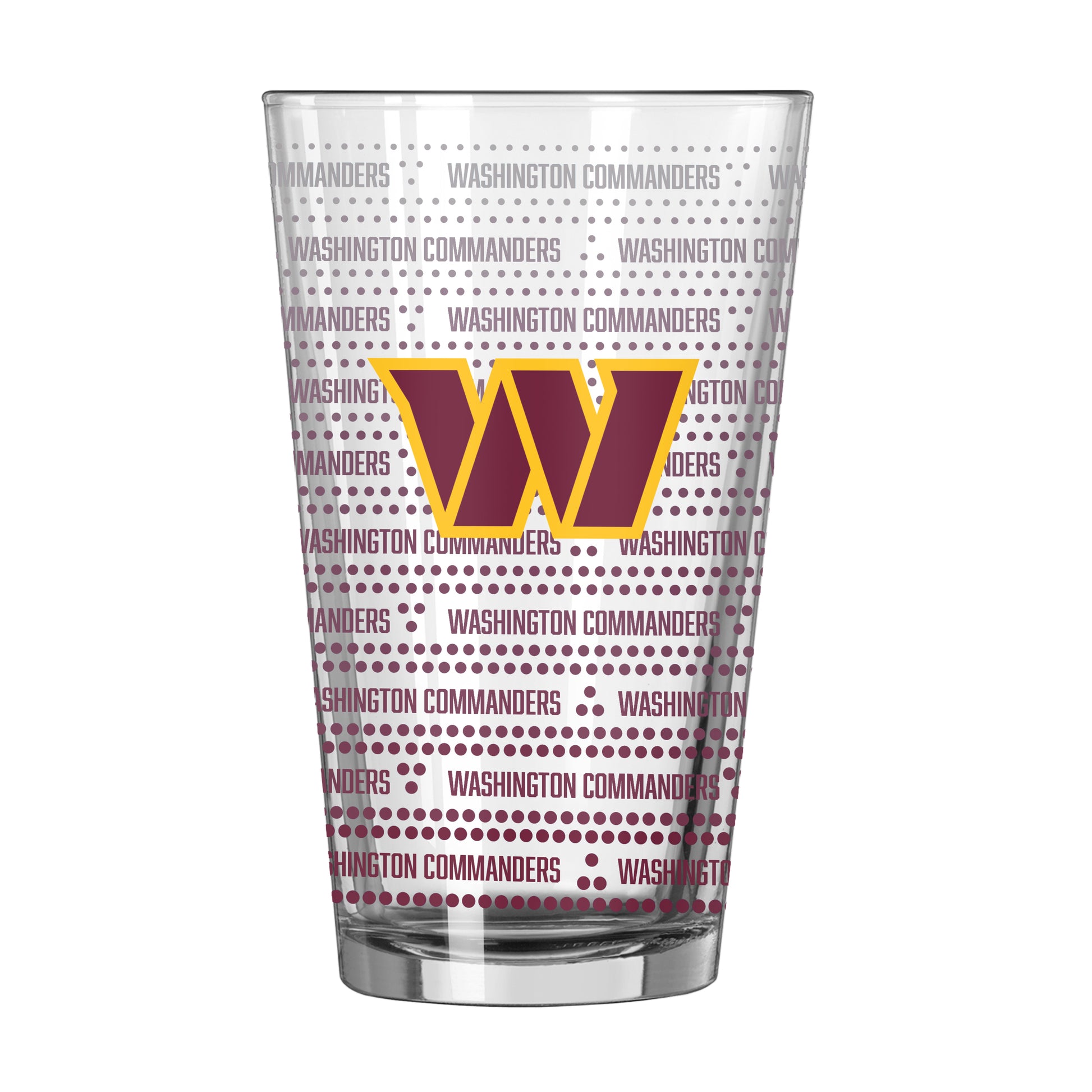 Washington Commanders 16oz Chant Fade Pint Glass