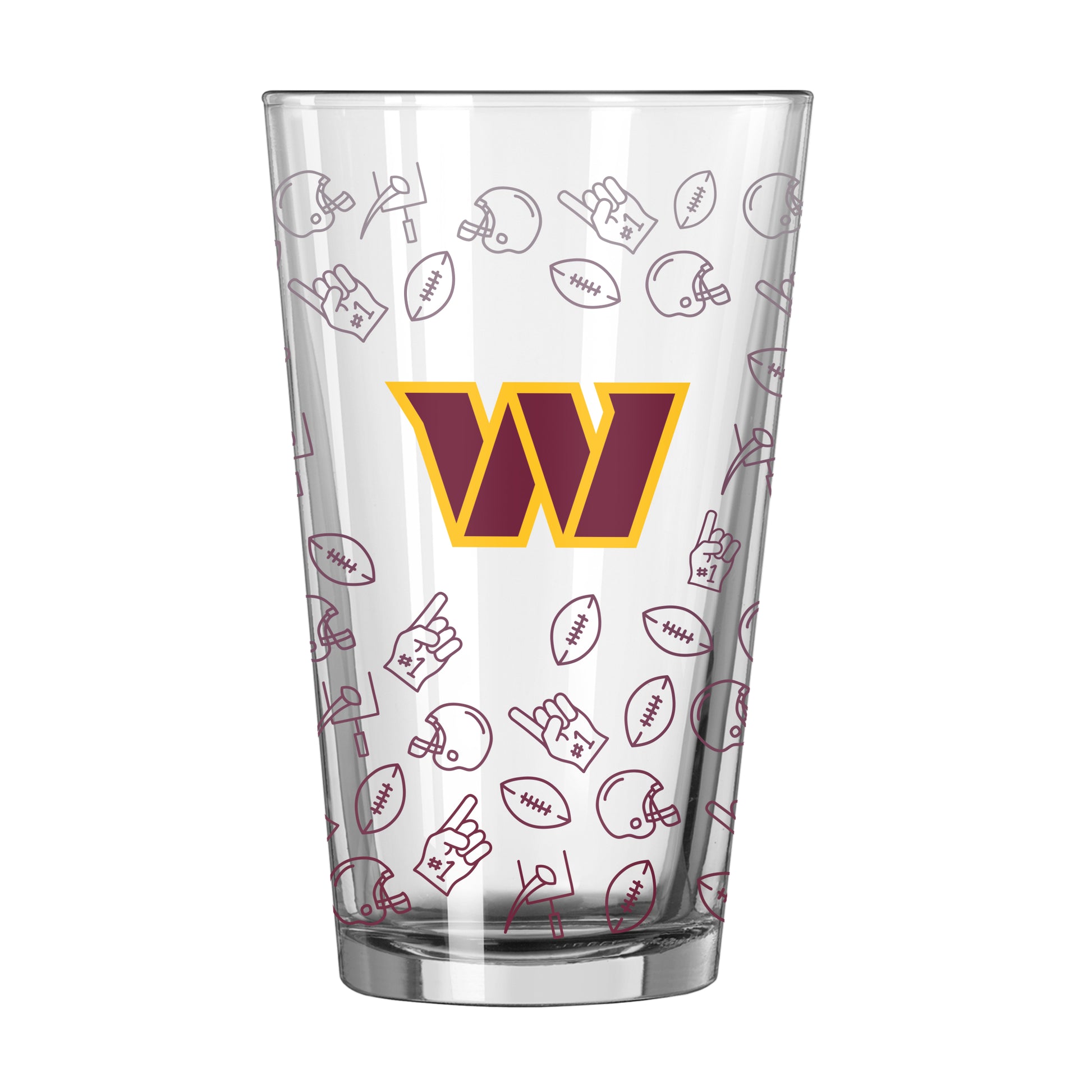 Washington Commanders 16oz Ombre Playmaker Pint Glass