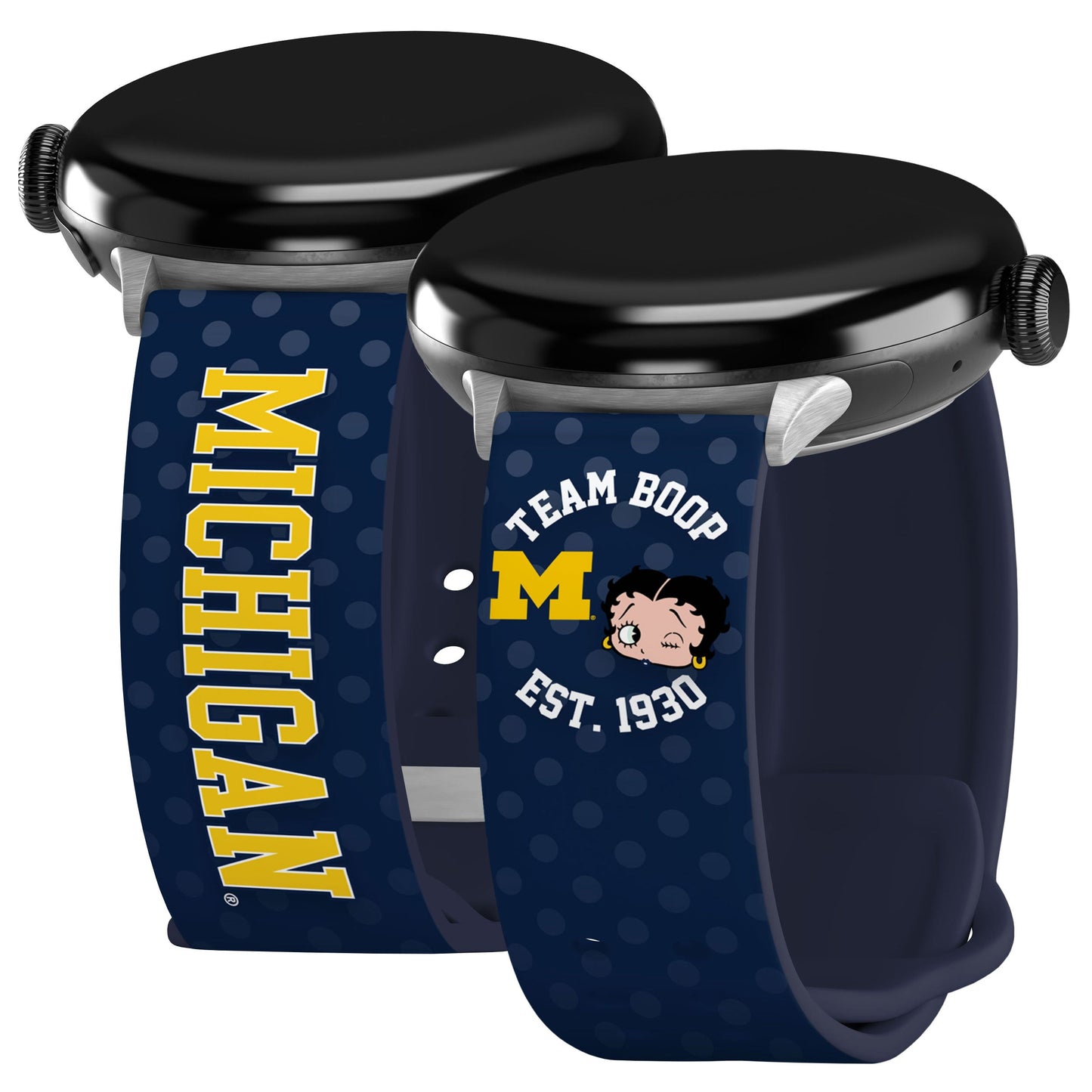 Michigan Wolverines X Betty Boop HD Google Pixel Watch Band