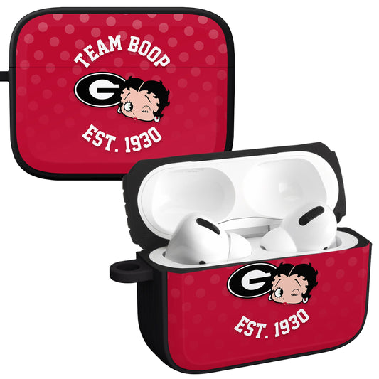Georgia Bulldogs X Betty Boop HDX Apple AirPods Pro 1 & 2 Case Cover