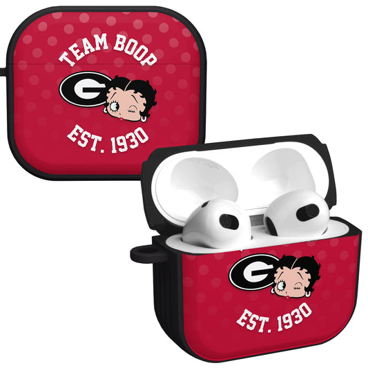Georgia Bulldogs X Betty Boop HDX Apple AirPods Gen 3 Case Cover