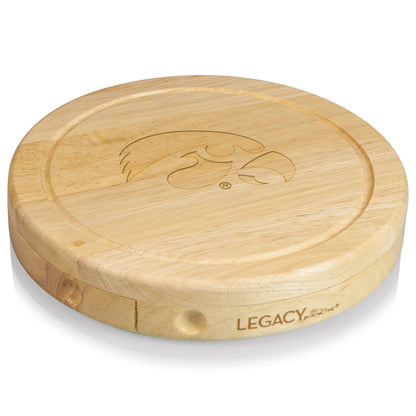 Iowa Hawkeyes - Brie Cheese Cutting Board & Tools Set