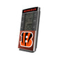 A digital weather station featuring the CINCINNATI BENGALS STRIPE WIRELESS MOUSE logo, displaying time, date, and temperature on a white background.