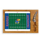 Kansas Jayhawks Football Field - Icon Glass Top Cutting Board & Knife Set