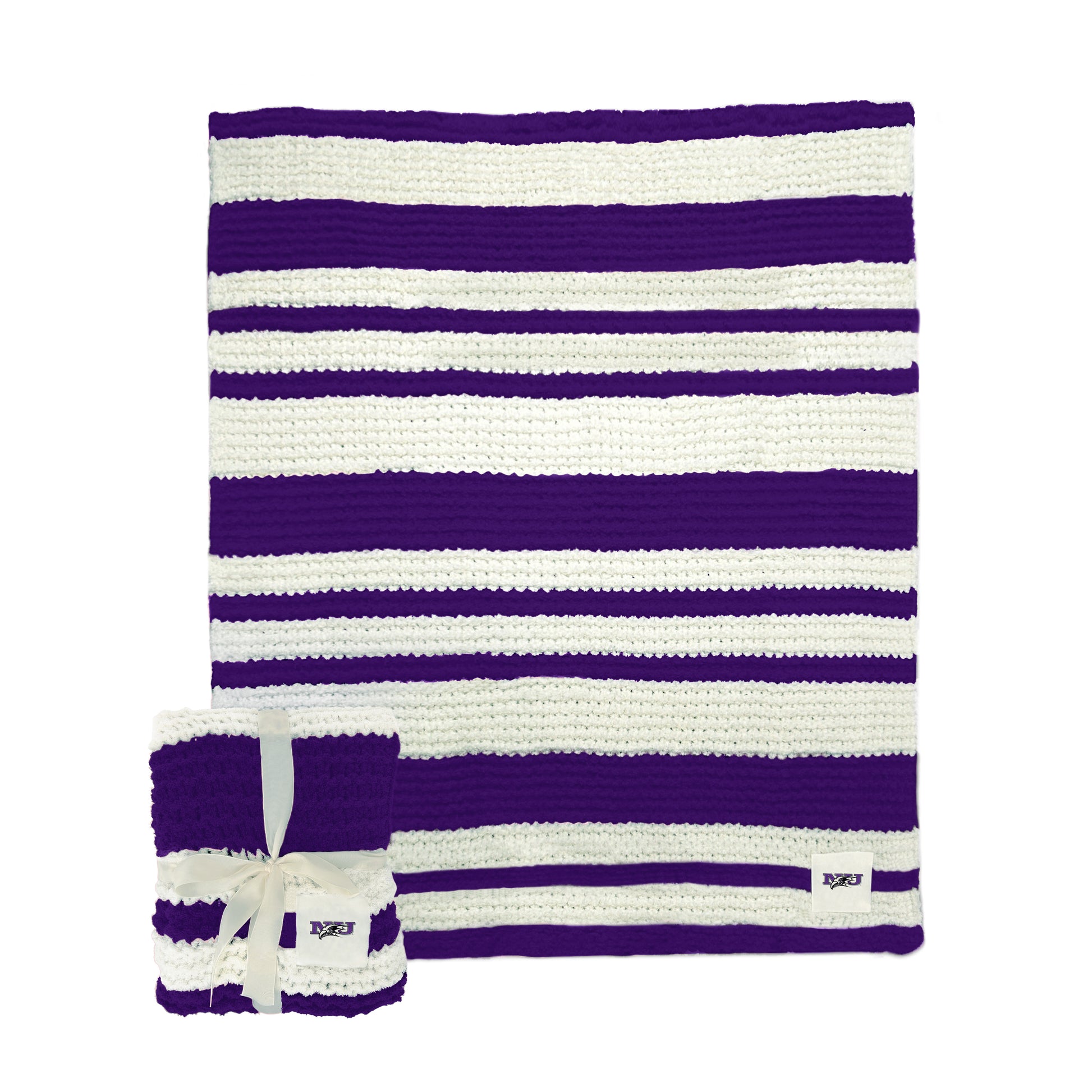 Niagara University Cable Knit Throw 50x60