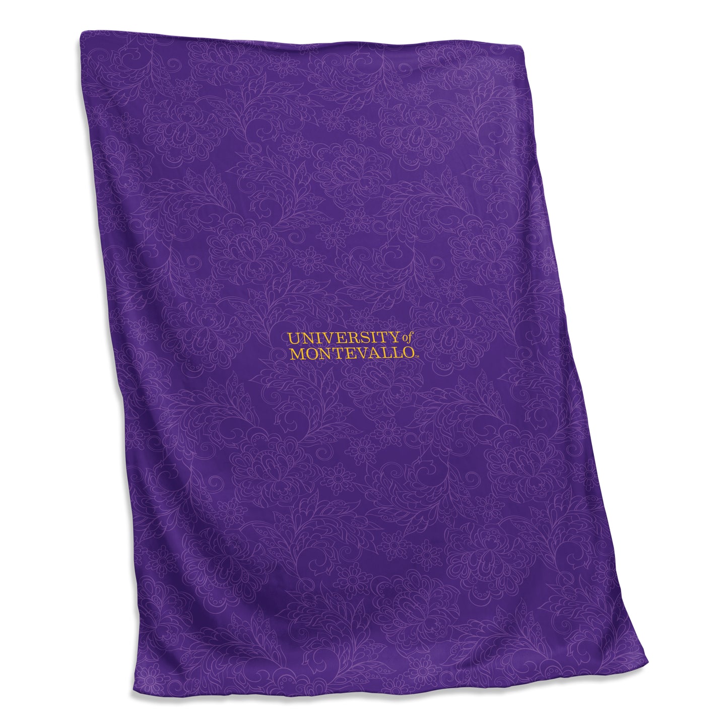 Montevallo Purple Paisley Sweatshirt Blanket (Screened)