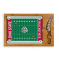 Ohio State Buckeyes Football Field - Icon Glass Top Cutting Board & Knife Set