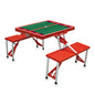 Iowa State Cyclones Football Field - Picnic Table Portable Folding Table with Seats