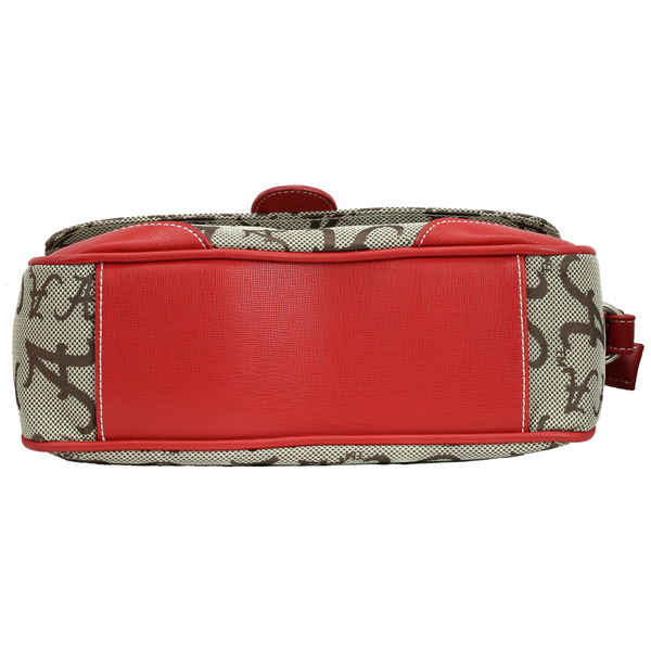 Sky Shoulder HandBag 8199 ALABAMA with a textured surface, viewed from the side, featuring a zip closure and a side handle.