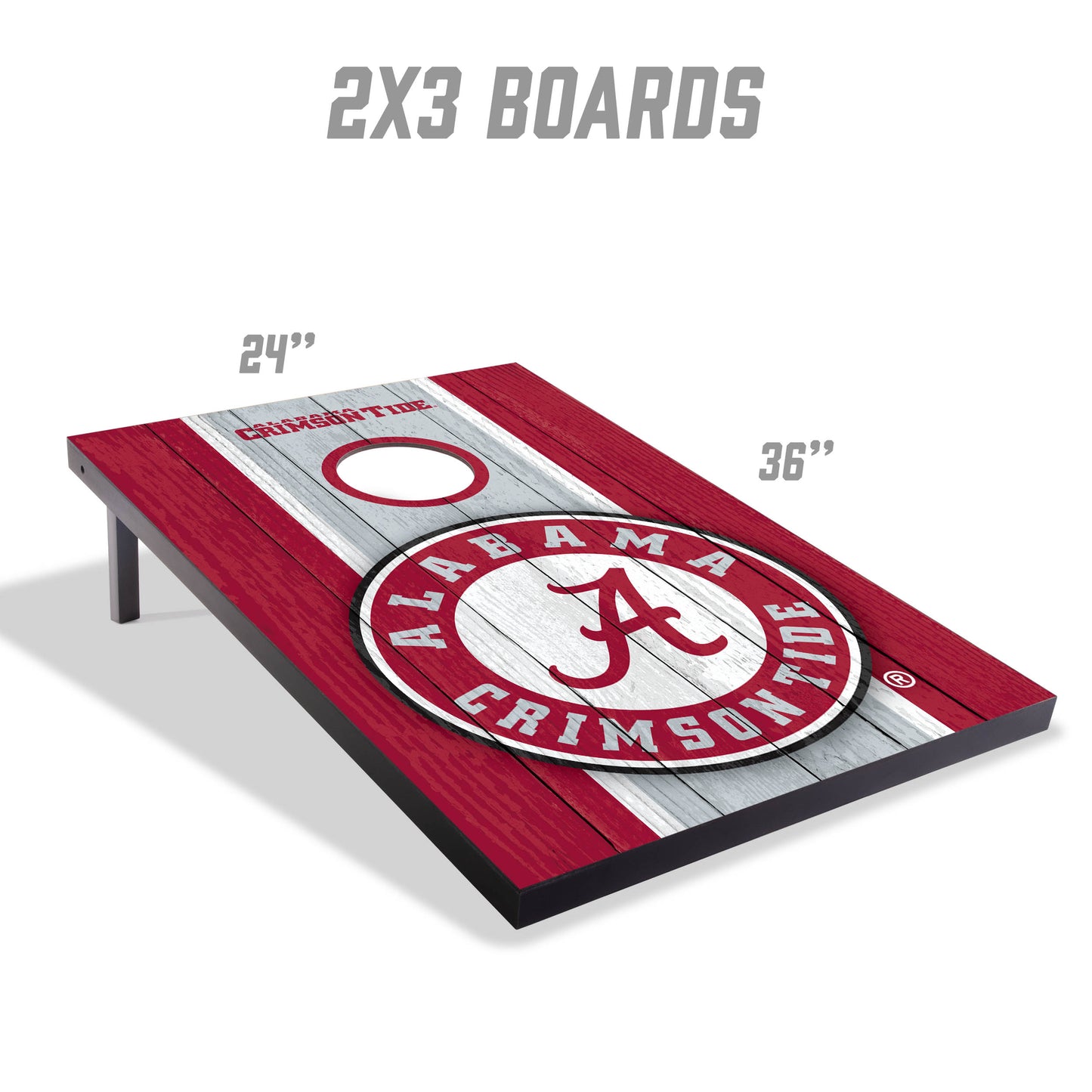 NCAA Alabama Crimson Tide 2' x 3' MDF Cornhole Set